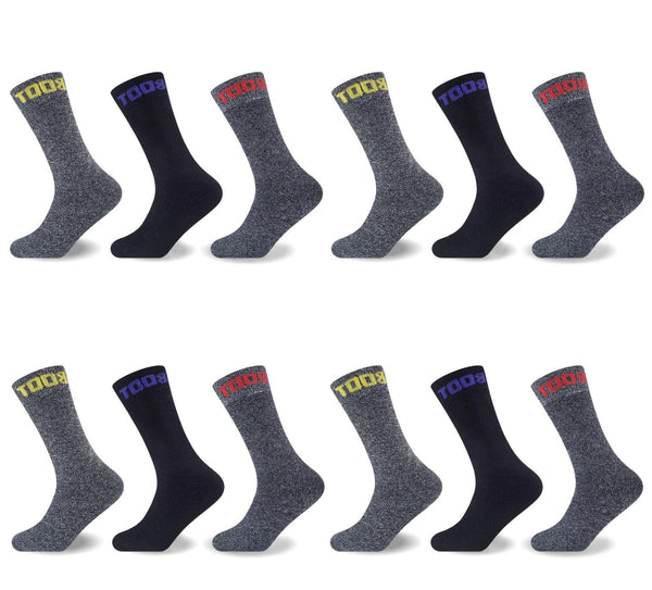 MENS MELANGE BOOT SOCKS Dozen Pack