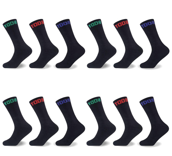 MENS MELANGE BOOT SOCKS Dozen Pack