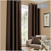 Faux Silk Eyelet Curtains
