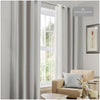 Faux Silk Eyelet Curtains