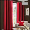Faux Silk Eyelet Curtains