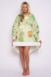 Printed Adult Hoodie - Avo & Toast-Green
