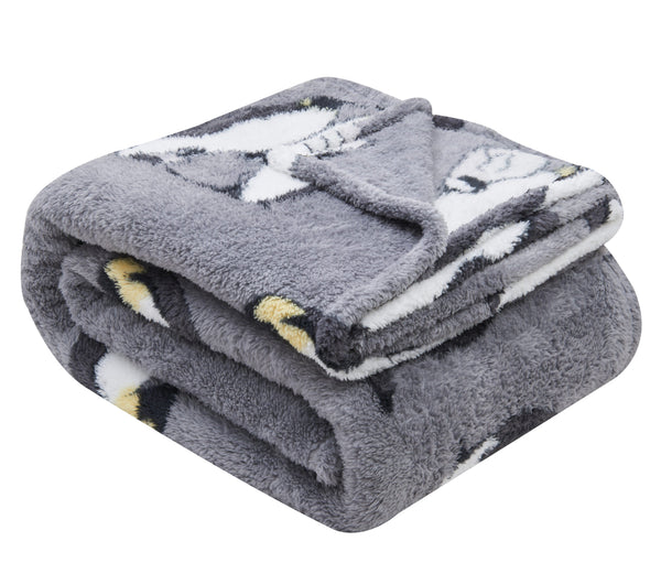 TEDDY EMPEROR PENGUIN THROW