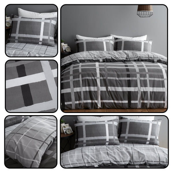 HAPPY DAZE STRIPE PRINTED DUVET SET