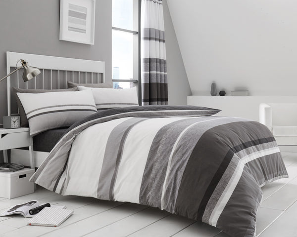 HUDSON PRINTED DUVET COVER