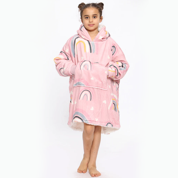 Kids Rainbow & Hearts Hoodie