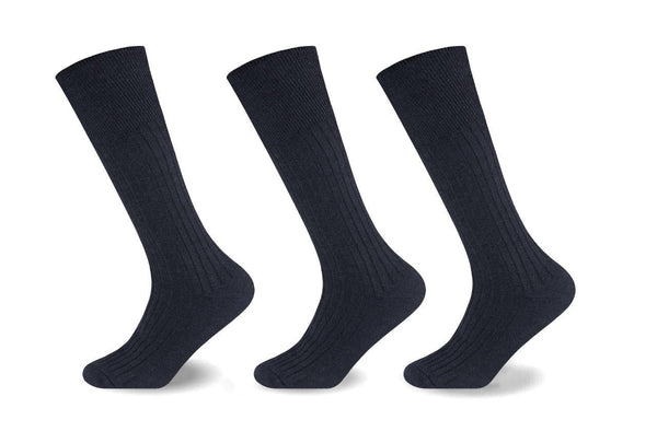 MENS 100% COTTON RICH LONGHOSE SOCKS Dozen Pack