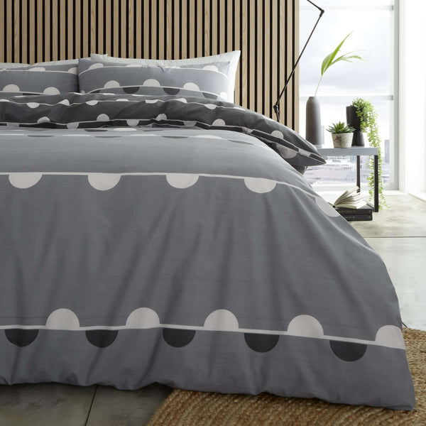 Simple Reversible Geo Printed Duvet Set