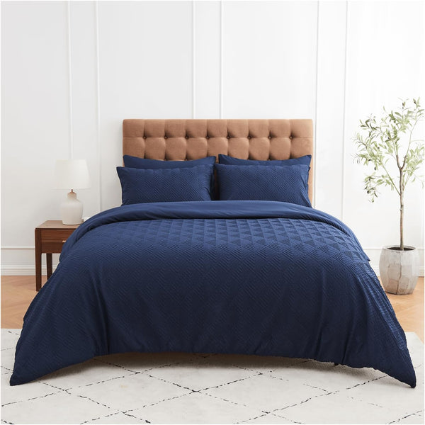 3D EMBOSSED DUVET SET TRURO TRIANGLE