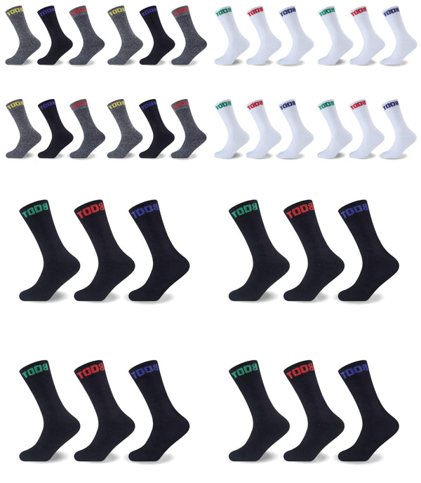 MENS MELANGE BOOT SOCKS Dozen Pack
