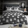 Ghost-Charcoal Duvet Cover Set