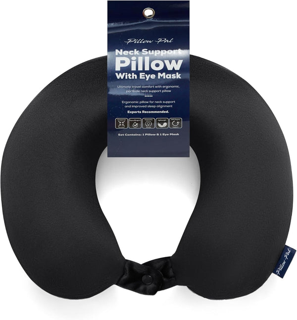 NECK SUPPORT PILLOW BLACK