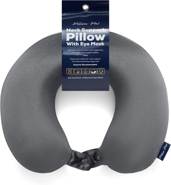 NECK SUPPORT PILLOW DARK GREY