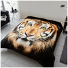 3D PRINTED THROW TIGER FACE BROWN