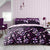 Printed Super Dreamer Amerie Purple Duvet Set