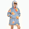 Burger & Fries Kids Grey Hoodie