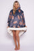 Printed Adult Hoodie - Teddy-Charcoal